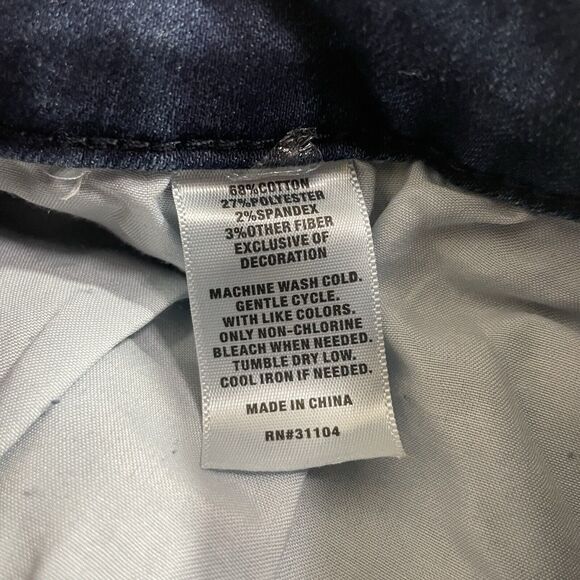 Womens True Craft High Rise Skinny Jeans NWT Plus Sz 18W Dark Wash - Picture 8 of 9